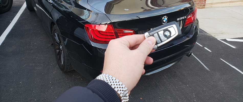 We replaced this BMW key fob in Brooklyn, NY.