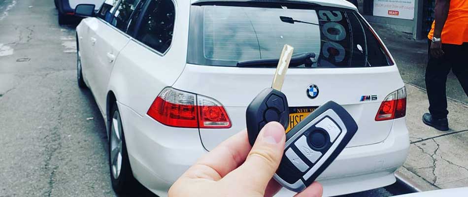 We replaced this BMW's key fob in a short time in Queens.