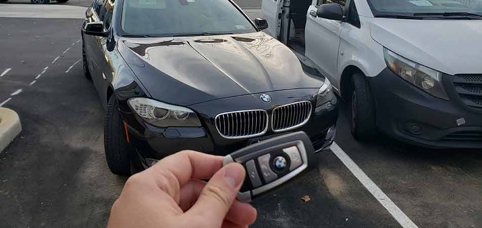 Long Island BMW owner with a key that was replaced by Sonic Locksmith.
