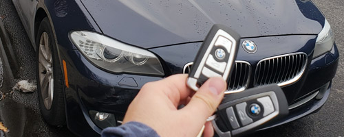 New BMW keys replaced for customer in Long Island, NY.
